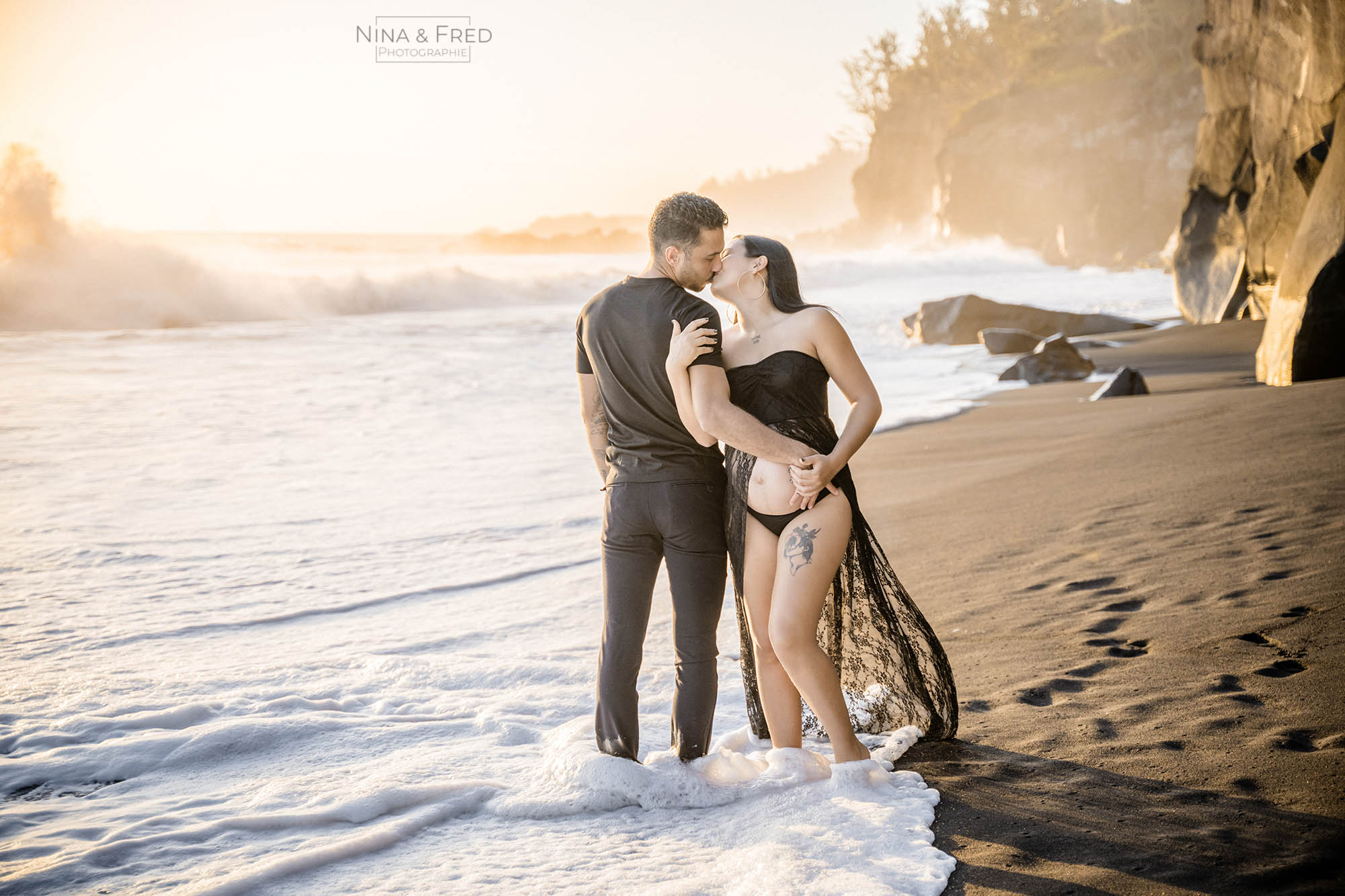 photos de grossesse sable noir 974 M&R